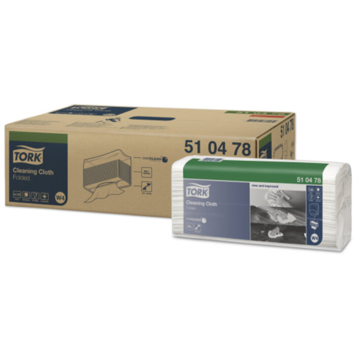 Tork Tork industrial heavy duty reinigingdoek gevouwen, 1-laags, 5 pak x 65 doek W4
