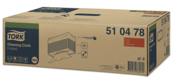 Tork Tork industrial heavy duty reinigingdoek gevouwen, 1-laags, 5 pak x 65 doek W4