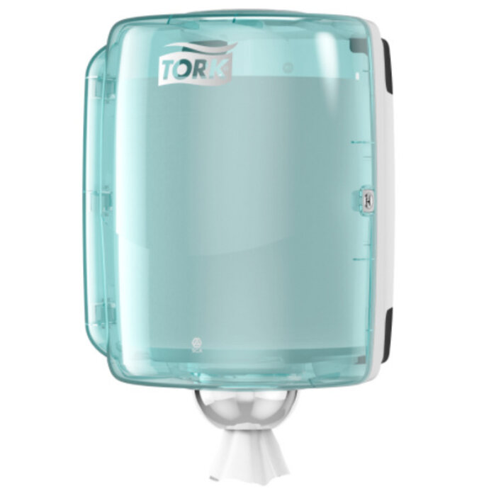 Tork Tork Combi Rol Poetspapier Dispenser Kunststof Wit/Turquoise W2