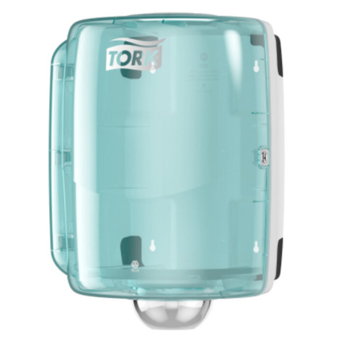 Tork Tork Combi Rol Poetspapier Dispenser Kunststof Wit/Turquoise W2