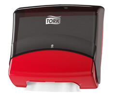 Tork Tork Gevouwen Reinigingsdoek Dispenser Kunststof Zwart/Rood W4