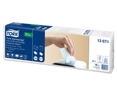 Tork Tork Xpressnap® dispenserservet 21,6x33cm 2-laags 1/4-vouw Leaf Design wit 5x100x8