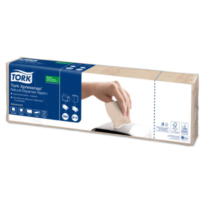 Tork Tork Xpressnap® dispenserservet 21,6x33cm 1-laags 1/4-vouw Natural environmental print