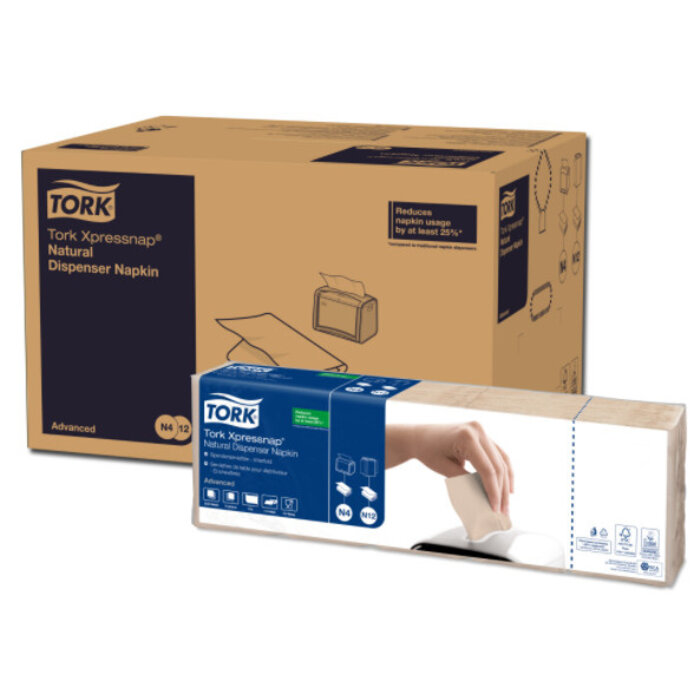 Tork Tork Xpressnap® dispenserservet 21,6x33cm 1-laags 1/4-vouw Natural environmental print