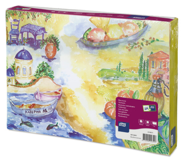 Tork Tork placemat 30x42cm Mediterrannee 5x500