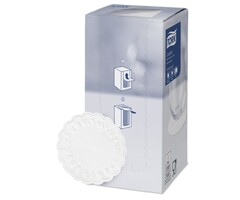Tork Tork onderzetter 8-laags Ø9cm Floria wit 12x250