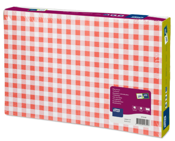 Tork Tork placemat 27x42cm Bistrorood 5x500