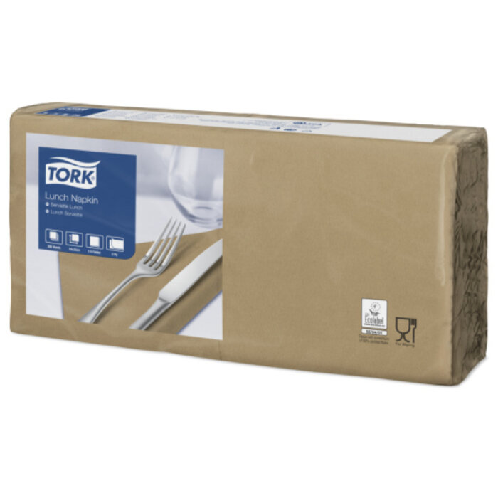 Tork Tork tissue servet 33x33cm 2-laags 1/4-vouw biscuit 10x200