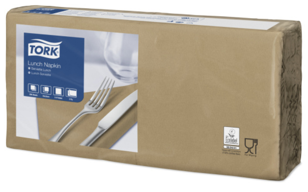 Tork Tork tissue servet 33x33cm 2-laags 1/4-vouw biscuit 10x200