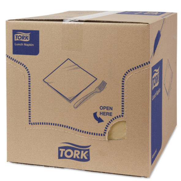 Tork Tork tissue servet 33x33cm 2-laags 1/4-vouw biscuit 10x200