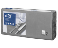 Tork Tork tissue servet 33x33cm 2-laags 1/4-vouw grijs 10x200