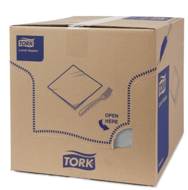 Tork Tork tissue servet 33x33cm 2-laags 1/4-vouw grijs 10x200