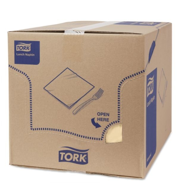 Tork Tork tissue servet 33x33cm 2-laags 1/4-vouw cream 10x200