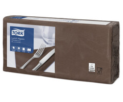 Tork Tork tissue servet 33x33cm 2-laags 1/4-vouw cocoa 10x200