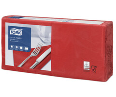 Tork Tork tissue servet 33x33cm 2-laags 1/4-vouw rood 10x200