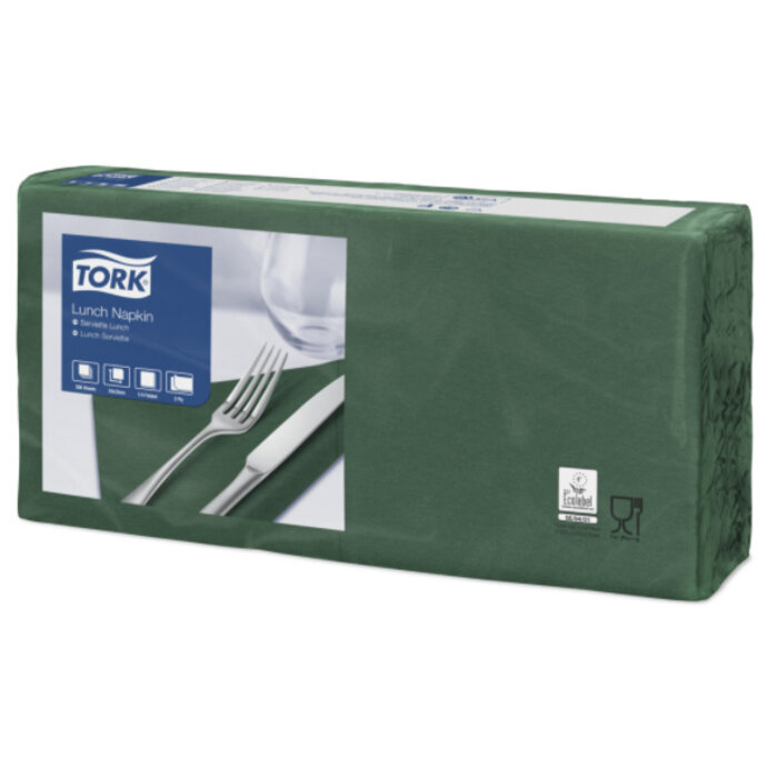Tork Tork tissue servet 33x33cm 2-laags 1/4-vouw mountain pine green 10x200