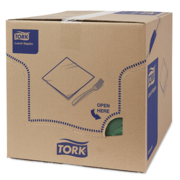 Tork Tork tissue servet 33x33cm 2-laags 1/4-vouw mountain pine green 10x200