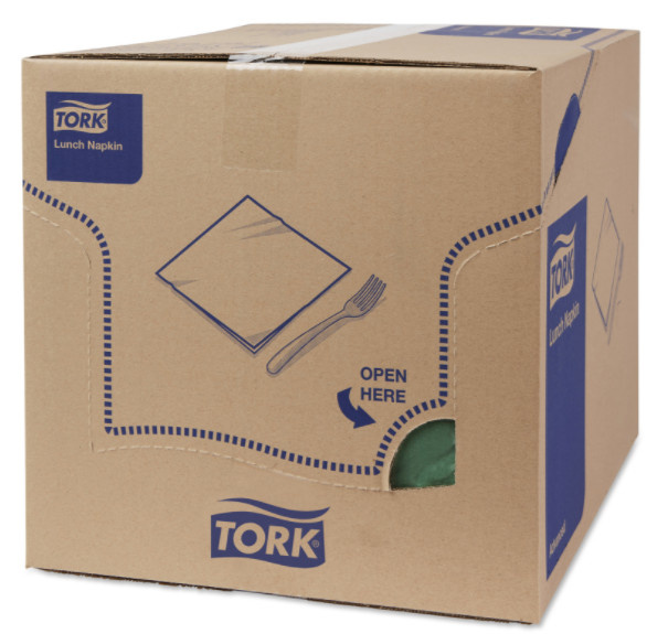 Tork Tork tissue servet 33x33cm 2-laags 1/4-vouw mountain pine green 10x200