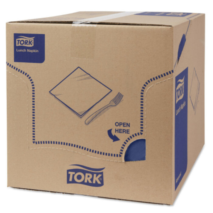 Tork Tork tissue servet 33x33cm 2-laags 1/4-vouw midnight blue 10x200