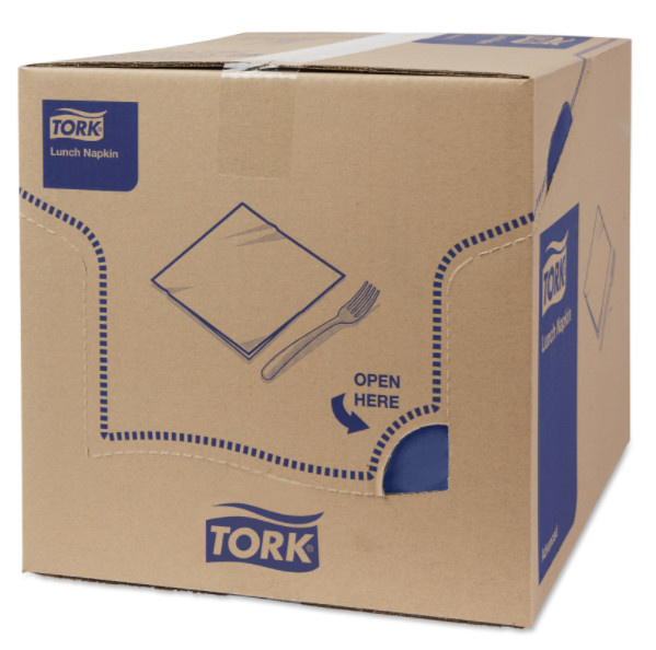 Tork Tork tissue servet 33x33cm 2-laags 1/4-vouw midnight blue 10x200