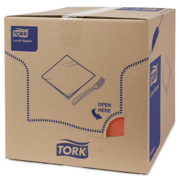Tork Tork tissue servet 33x33cm 2-laags 1/4-vouw terracotta 10x200