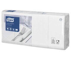 Tork Tork tissue servet 33x33cm 2-laags 1/8-vouw wit 10x200