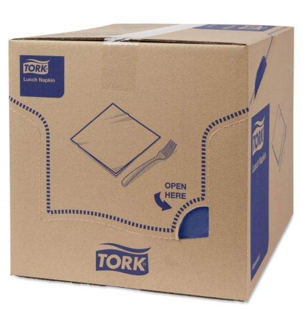 Tork Tork tissue servet 33x33cm 3-laags 1/4-vouw midnight blue 10x150