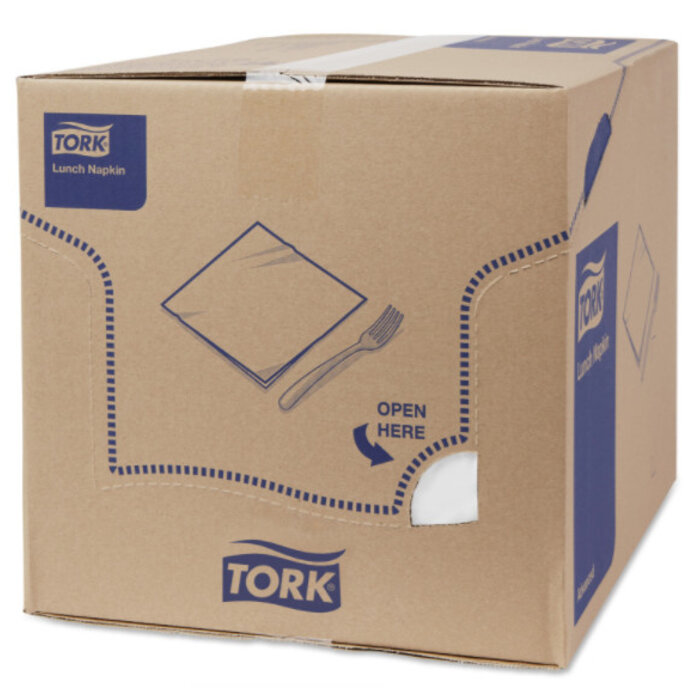 Tork Tork tissue servet 33x33cm 3-laags 1/4-vouw wit 10x150