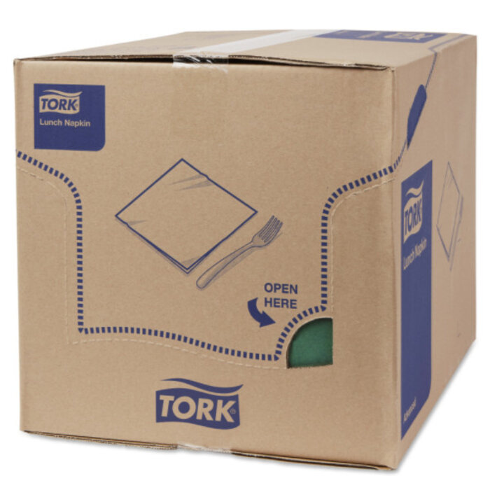 Tork Tork tissue servet 33x33cm 2-laags 1/8-vouw mountain pine green 10x200