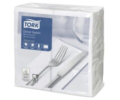 Tork Tork tissue servet 39x39cm 2-laags 1/8-vouw wit 12x150