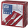 Tork tissue servet 39x39cm 2-laags 1/8-vouw burgundy 12x150