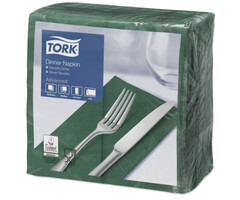 Tork Tork tissue servet 39x39cm 2-laags 1/8-vouw mountain pine green 12x150