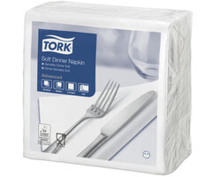 Tork Tork tissue servet 39x39cm 3-laags 1/4-vouw wit 12x100