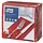 Tork tissue servet 39x39cm 3-laags 1/8-vouw rood 12x100