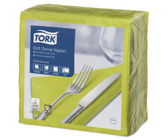 Tork Tork tissue servet 39x39cm 3-laags 1/4-vouw pistachio 12x100