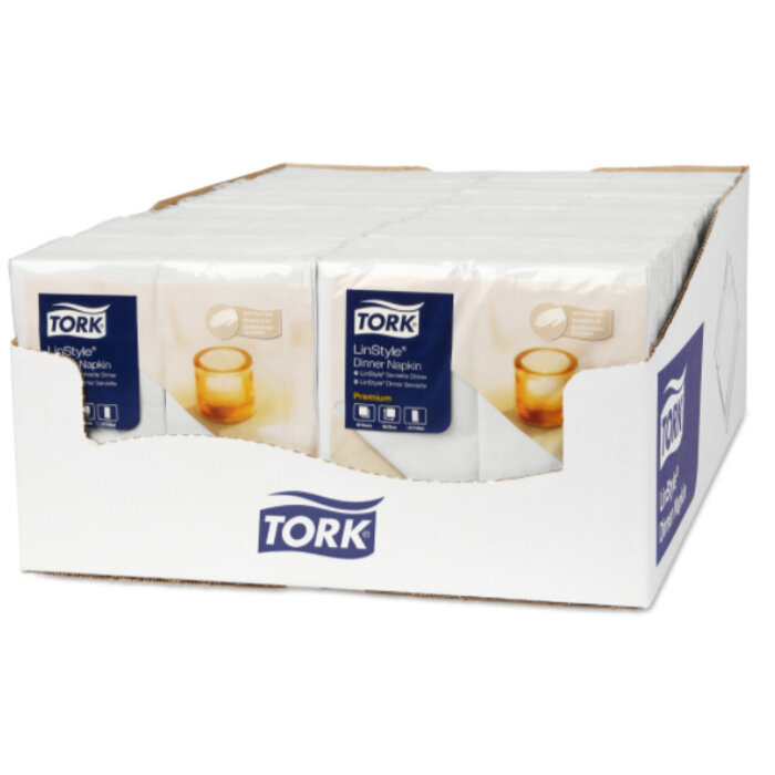 Tork Tork LinStyle® servet 39x39cm 1/8-vouw wit 12x50