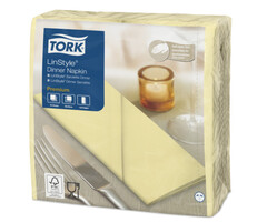 Tork Tork LinStyle® servet 39x39cm 1/8-vouw champagne 12x50