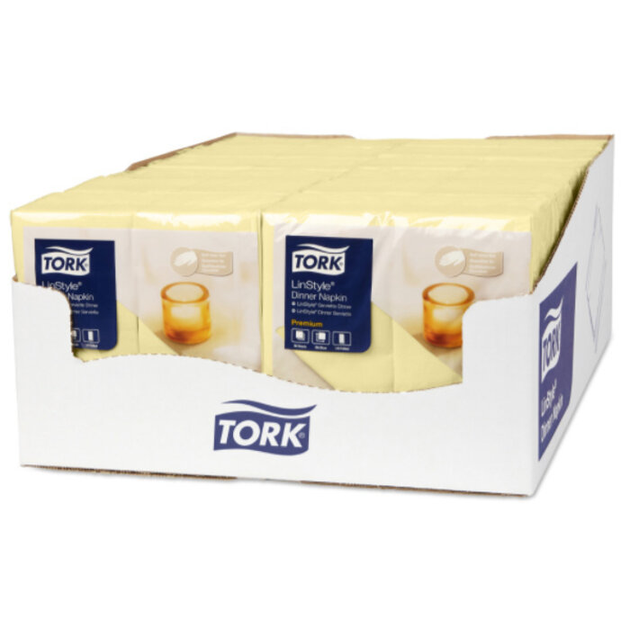 Tork Tork LinStyle® servet 39x39cm 1/8-vouw champagne 12x50