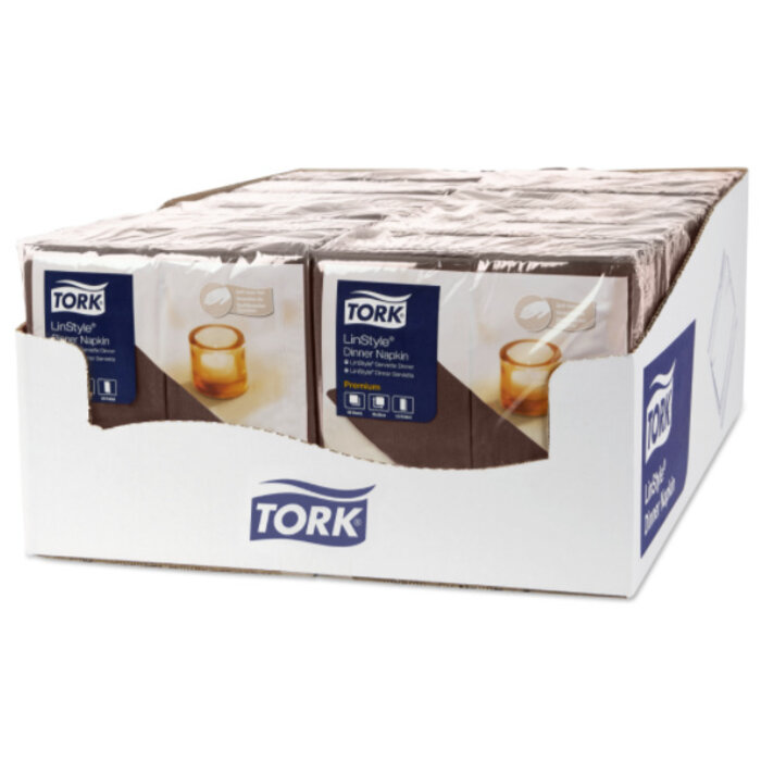 Tork Tork LinStyle® servet 39x39cm 1/8-vouw cocoa 12x50
