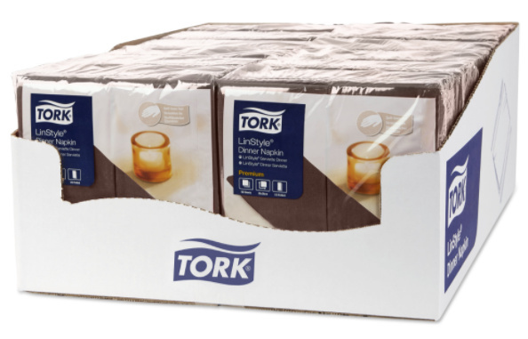 Tork Tork LinStyle® servet 39x39cm 1/8-vouw cocoa 12x50