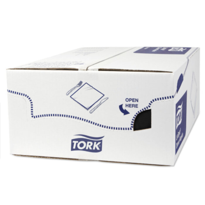 Tork Tork LinStyle® servet 39x39cm 1/8-vouw zwart 12x50