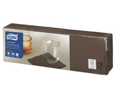 Tork Tork LinStyle® servet 23x23cm 1/4-vouw cocoa 10x150
