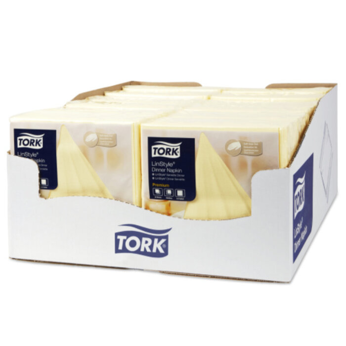 Tork Tork LinStyle® servet 39x39cm 1/4-vouw champagne 12x50