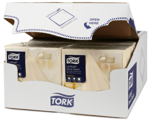 Tork Tork LinStyle® servet 39x39cm 1/4-vouw cream 12x50