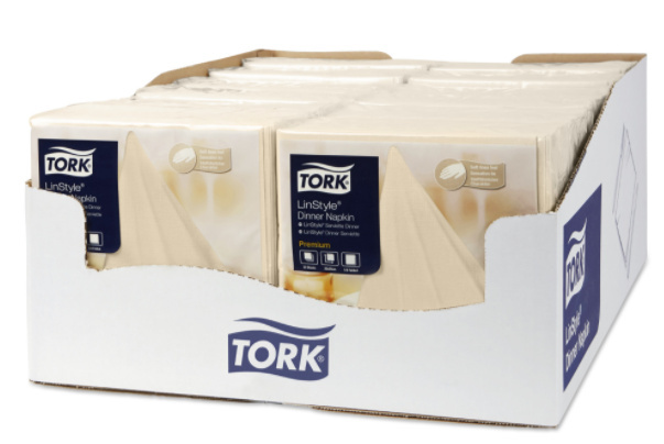 Tork Tork LinStyle® servet 39x39cm 1/4-vouw cream 12x50