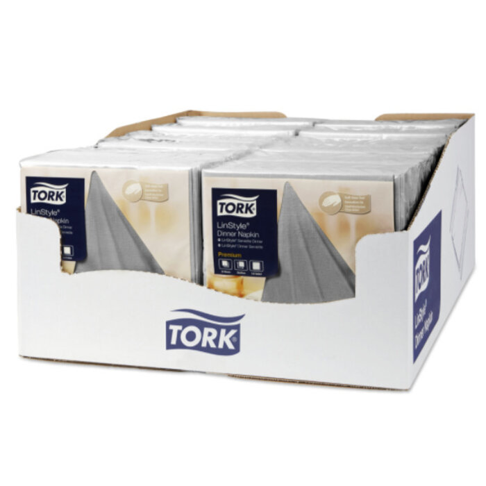 Tork Tork LinStyle® servet 39x39cm 1/4-vouw grijs 12x50
