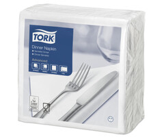 Tork Tork tissue servet 39x39cm 2-laags 1/4-vouw wit 12x150