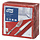 Tork tissue servet 39x39cm 2-laags 1/4-vouw rood 12x150