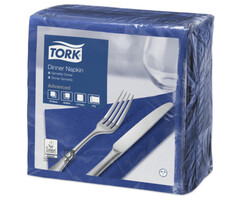 Tork Tork tissue servet 39x39cm 2-laags 1/4-vouw midnight blue 12x150