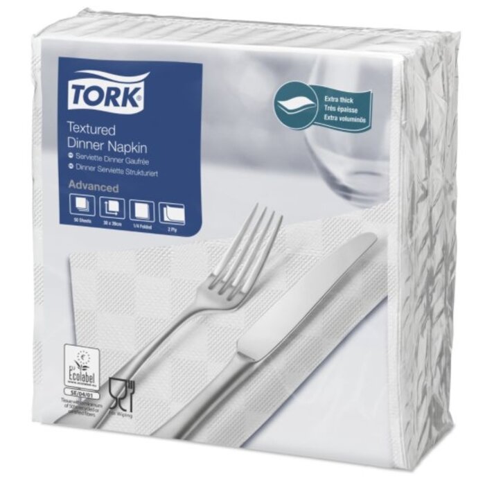 Tork Tork NexxStyle® servet 38x39cm 2-laags 1/4-vouw wit 18x50